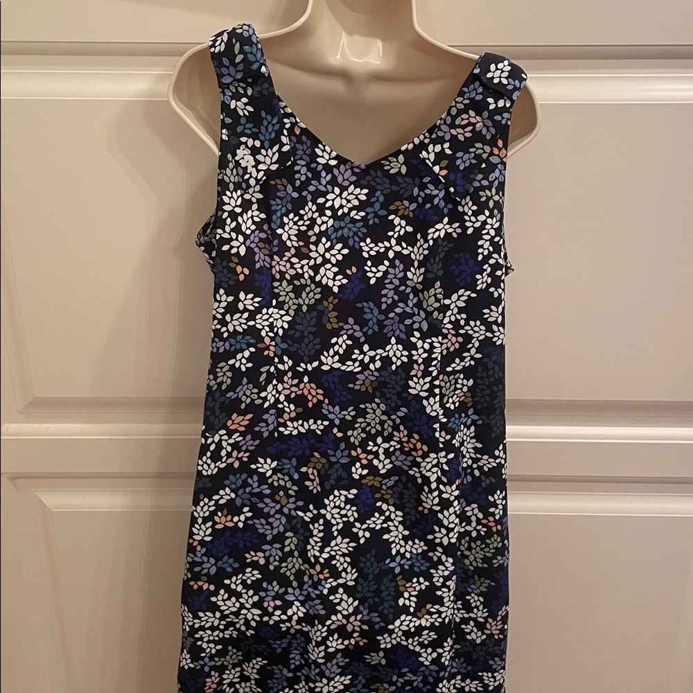 Cabi blue floral Cinco shift dress style 5619 sz L - Picture 4 of 6